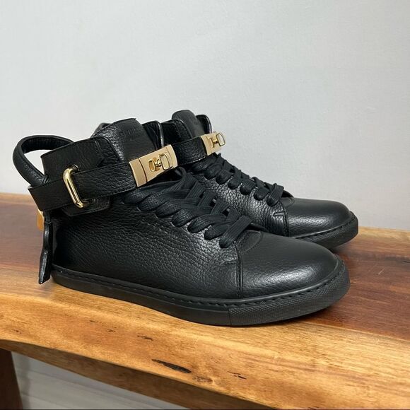Authentic Buscemi 100mm Black High Top Sneaker Size 36  - Picture 5 of 16